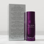 Mothered Silk Factor Serum purple bottle with packaging back label