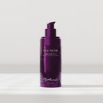 Mothered Silk Factor Serum open dropper purple bottle front view